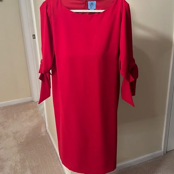 cece red dress Cece Womens Bow Sleeve Shift Dress, Pink, 4